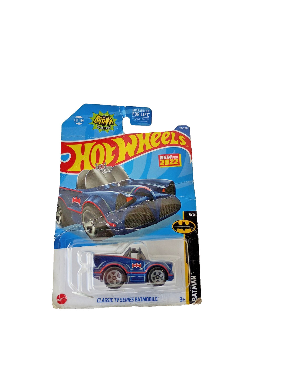 Hot Wheels Batman Classic TV Series Batmobile 2022 Blue 78/250 HCW60 New Carded